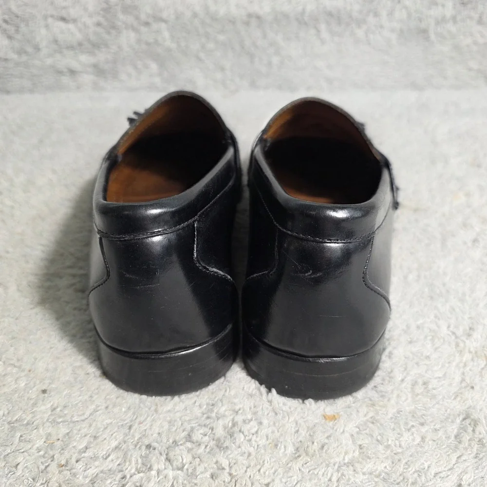 Allen Edmonds Stowe Black Leather‎ Tassel Loafers Mens 10 D Goodyear Welted USA